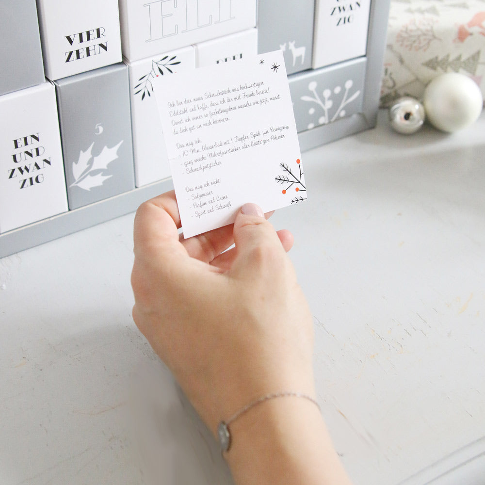 Adventskalender mit Schmuck "Best of melovely" für Frauen Mixed Silber und Gold-