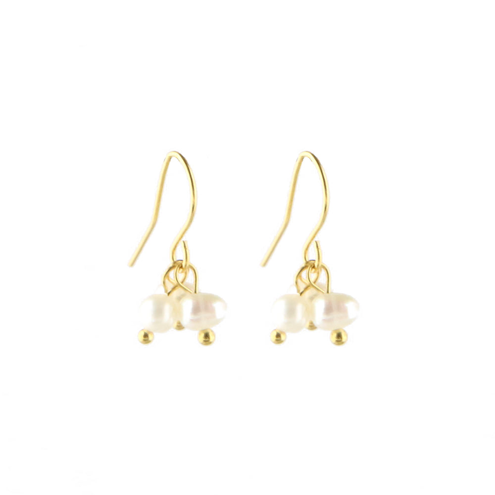Pearl pendant earrings - 925 sterling silver