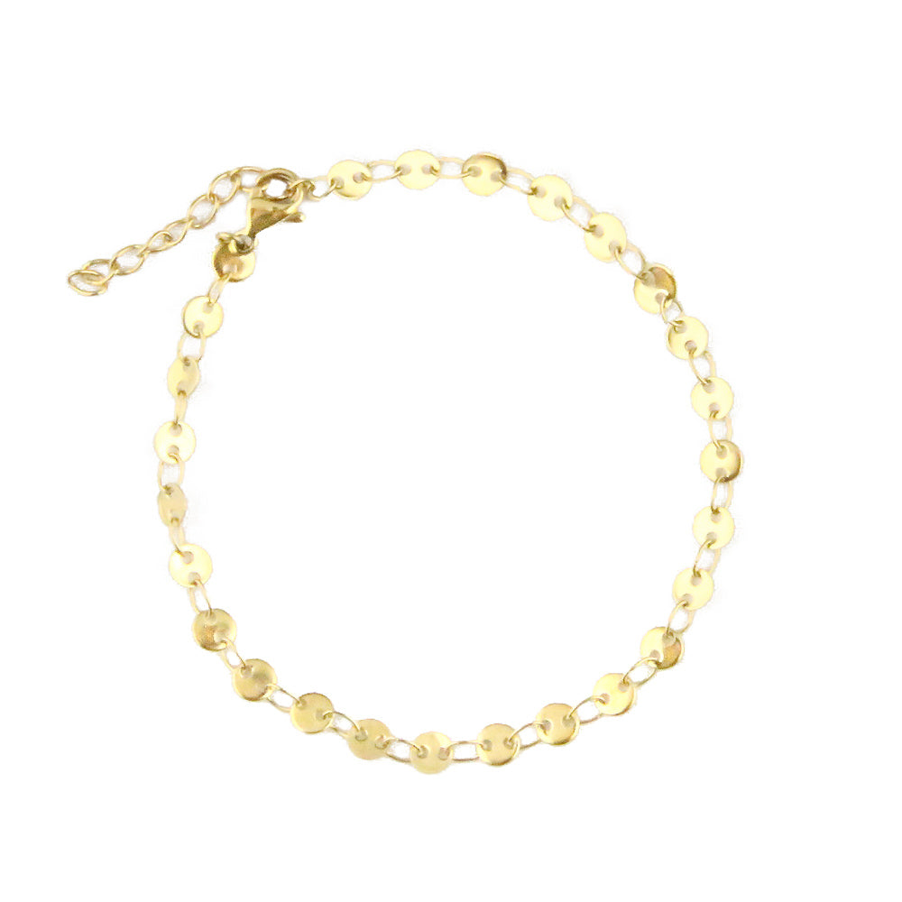 Bracelet with round plates